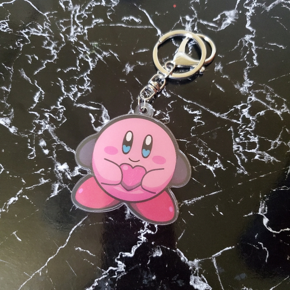 Kirby Motion Changing Keychain